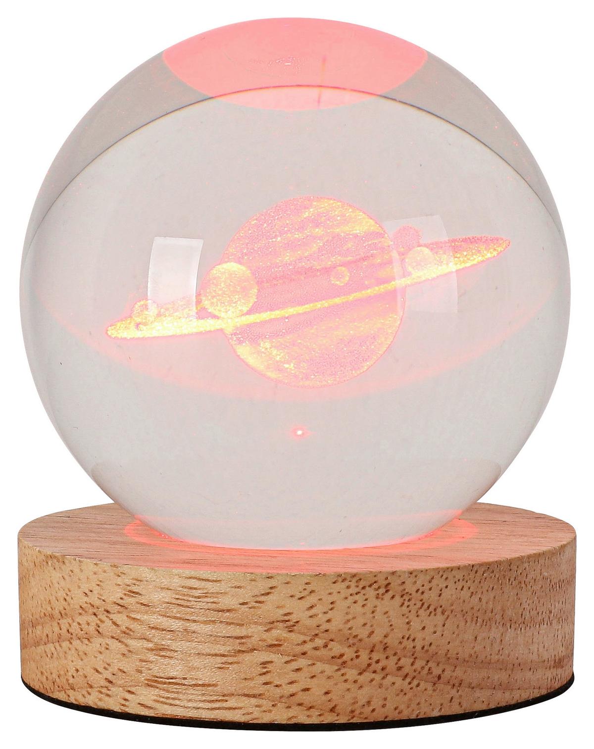Led Díszlámpa Moni - natúr színű/áttetsző, Romantik / Landhaus, műanyag/faalapú anyag (8/9,5cm) - Mömax