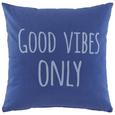 Díszpárna Good Vibes Only - Kék, modern, Textil (45/45cm) - Mömax modern living Díszpárna Good Vibes Only - Kék, modern, Textil (45/45cm) - Mömax modern living