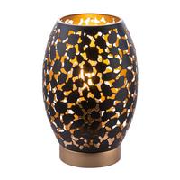 Stehleuchte Narri max. 40 Watt - Goldfarben/Schwarz, MODERN, Metall (15/23cm)