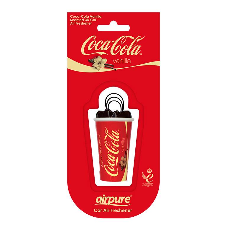 Autóillatosító 3d Pohár Coke Vanilia - piros, műanyag (8.5/19/3cm)