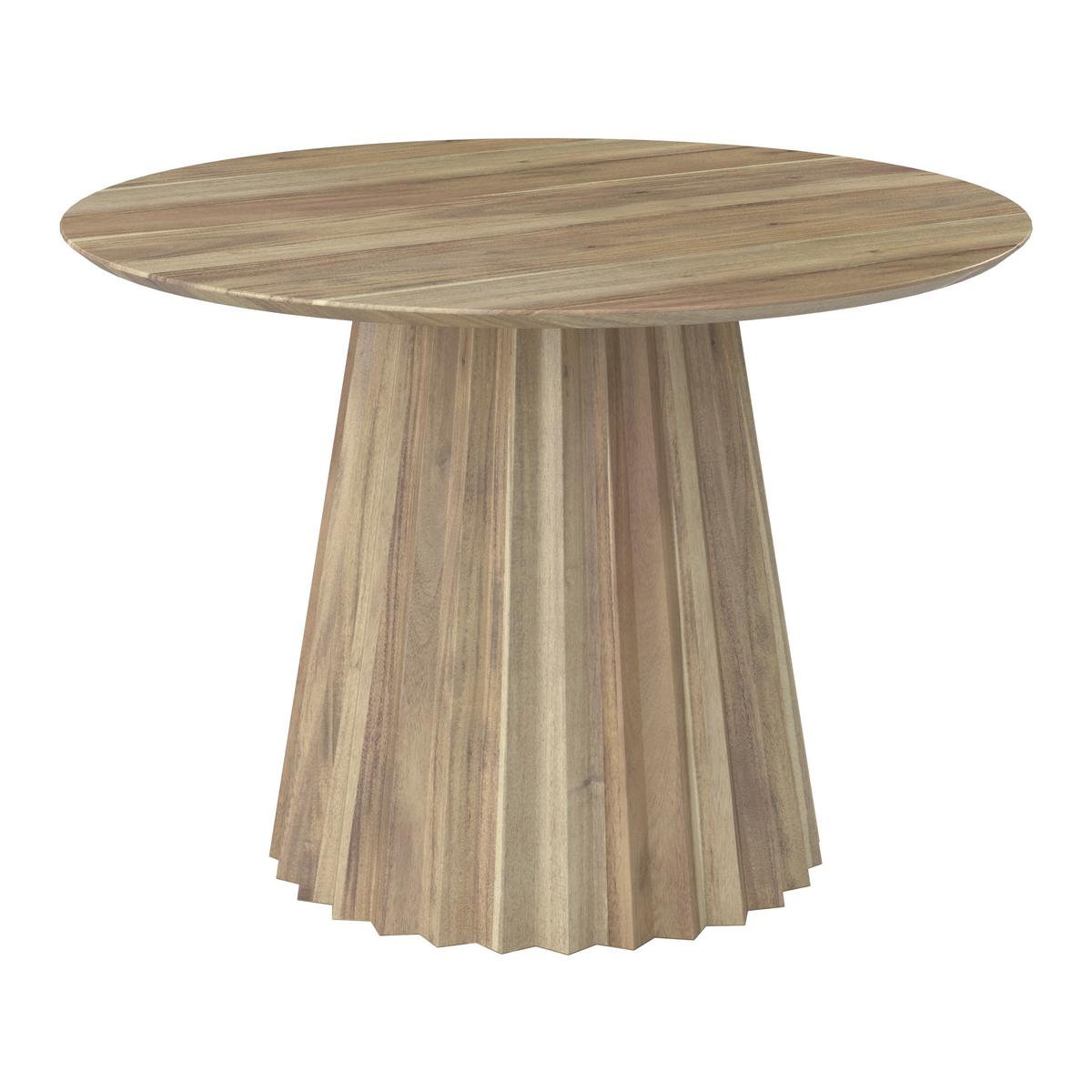 Esstisch rund Allegra in Holz Akazie massiv Ø ca. 120 cm - Akaziefarben, MODERN, Holz (120/76cm) - Bessagi Home