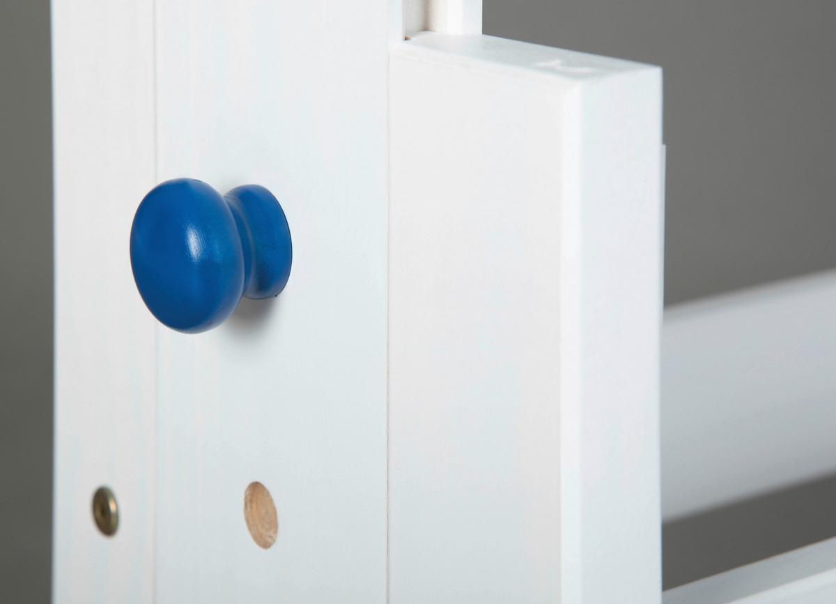 Jugendschreibtisch Baru Weiß/Rosa/Blau - Blau/Rosa, Basics, Holz/Holzwerkstoff (109/55/63-96cm) - MID.YOU