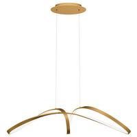 Pendelleuchte Curve Goldfarben max. 42 Watt - Goldfarben, Trend, Metall (23/29/93cm) - MAYTONI