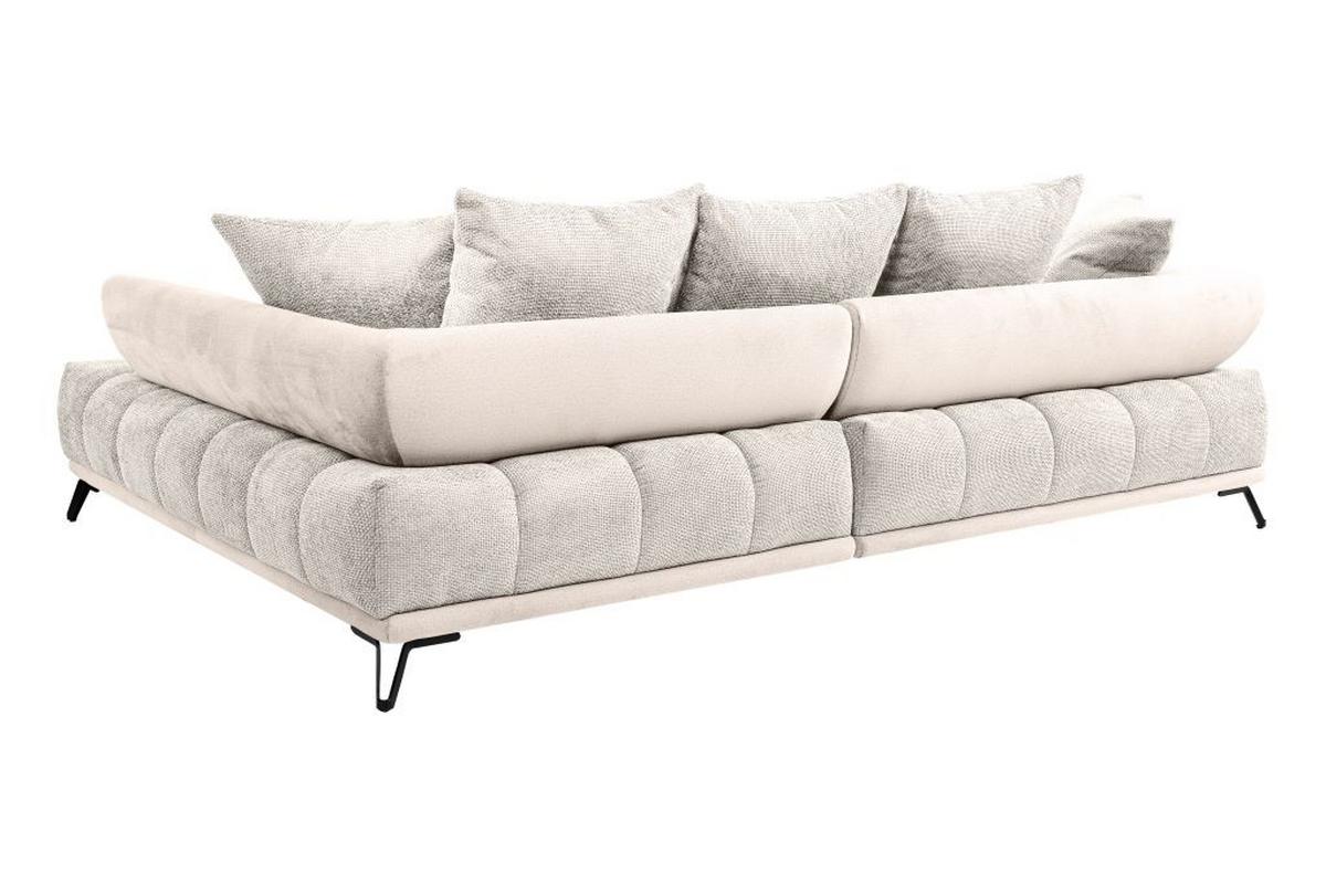 Kutna Garnitura Largo N - bež/crna, Moderno, tekstil/metal (262/184cm) - Modern Living
