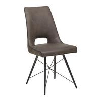 Stuhl in Grau - Schwarz/Grau, MODERN, Holz/Textil (47/91.5/62cm) - Mömax