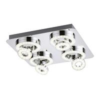 LED-Deckenleuchte Lolasmart Silberfarben max. 25 Watt - Silberfarben, KONVENTIONELL, Metall (40/40/15cm)
