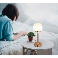 Led Stolna Svjetiljka Haku - boje mjeda/crna, Konvencionalno, staklo/metal (11,5/28,5cm) - Globo