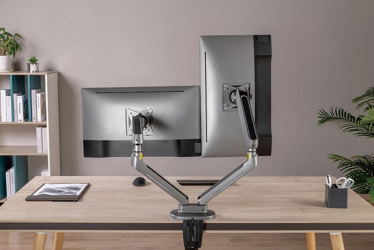 UCHWYT DO MONITORA COLIN 2 RBG - ciemnoszary, Design, tworzywo sztuczne/metal (105/62,2/15,2cm) - Boxxx