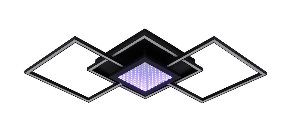 LAMPA SUFITOWA LED TEXAS *SBN* - czarny, Design, tworzywo sztuczne/metal (82/39,6/8,5cm) - Novel