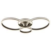 Led Stropna Svjetiljka Grouni - boje titana/prozirno, Design, metal/plastika (51,5/11,4cm) - Globo