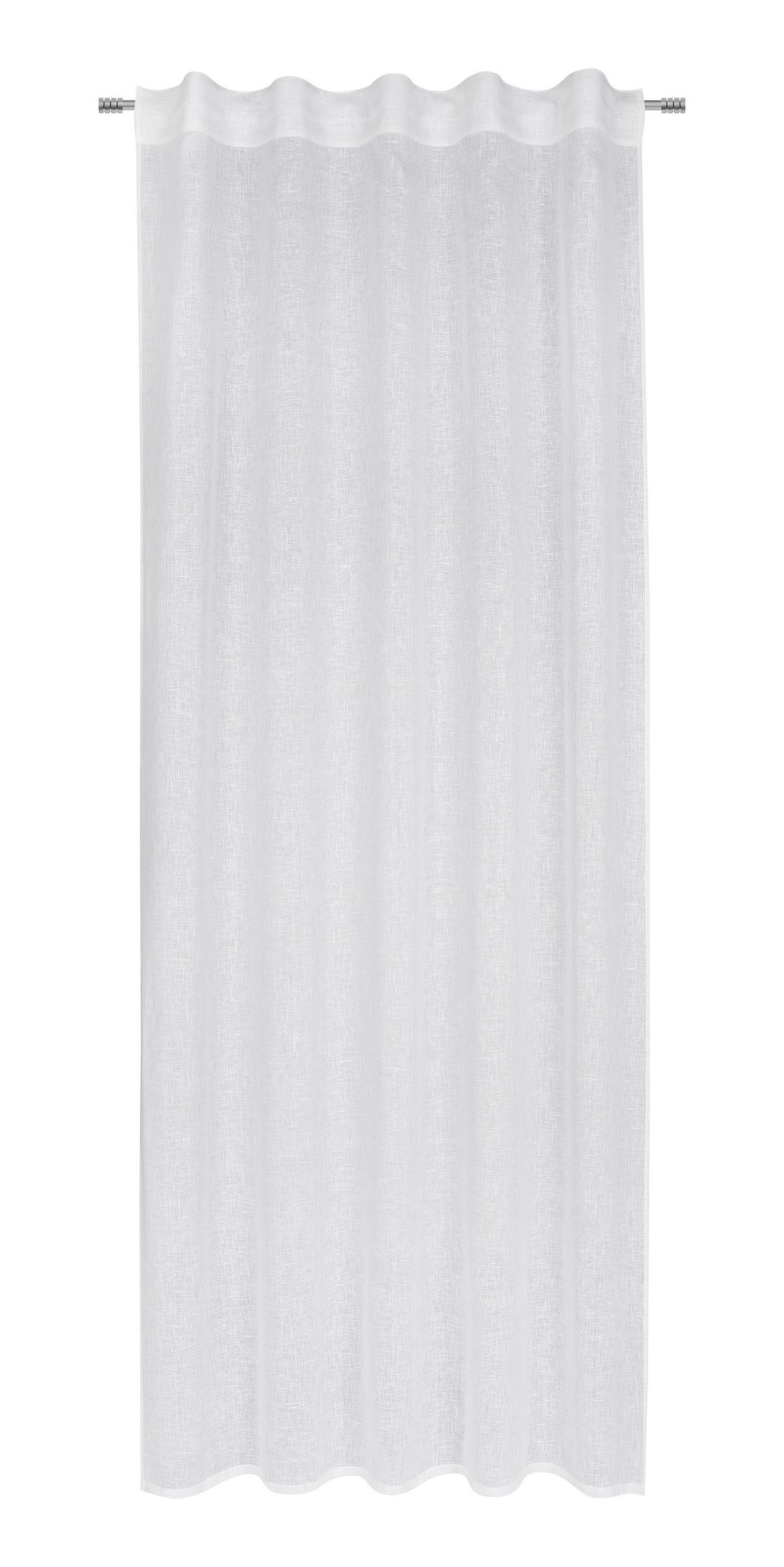 Perdea confecționată Elena - alb, Konventionell, textil (140cm) - Premium Living