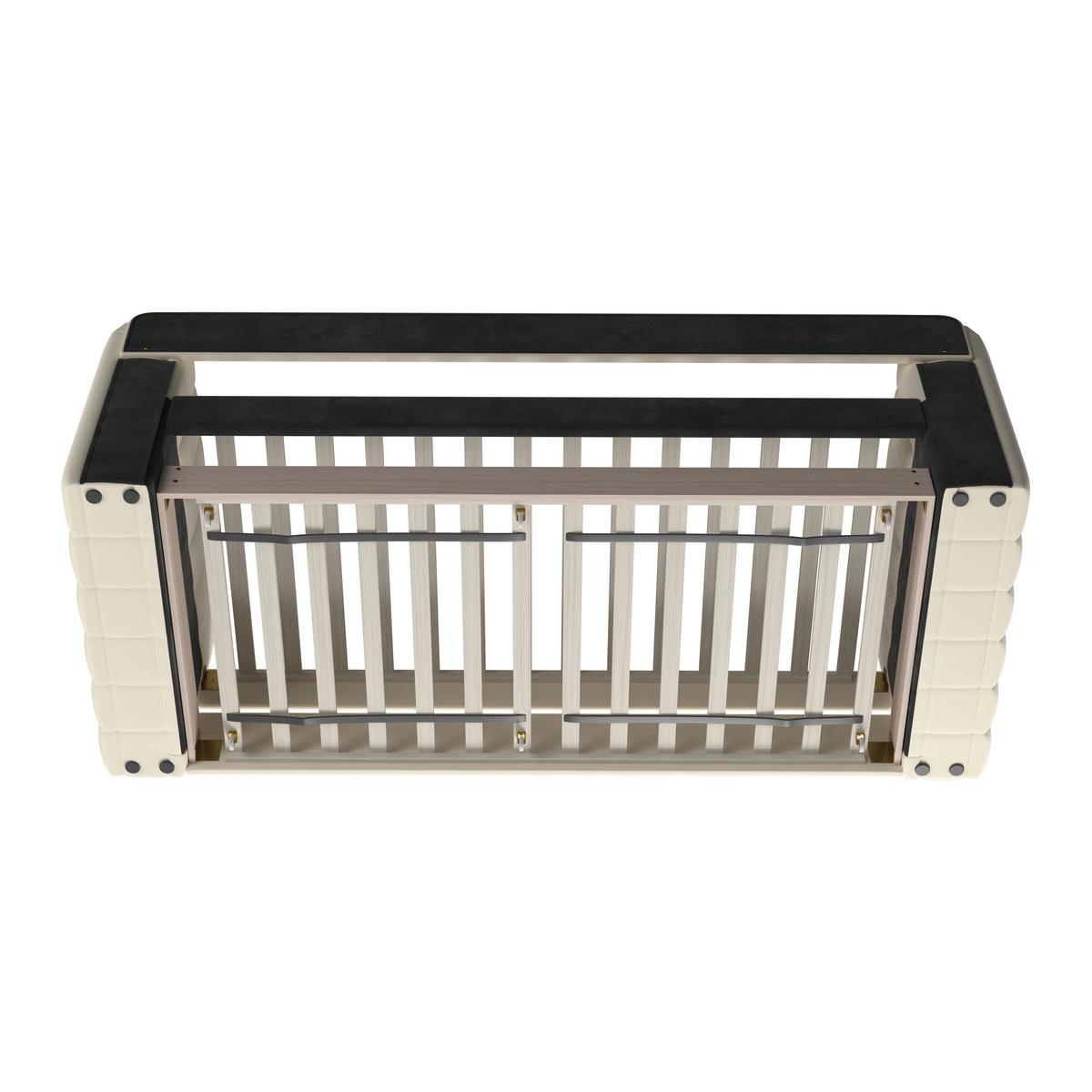 Ausziehbett Tasha ca. 90x200 cm Elfenbein - Hellbraun/Elfenbein, MODERN, Holz/Kunststoff (90/200cm) - Bessagi Home