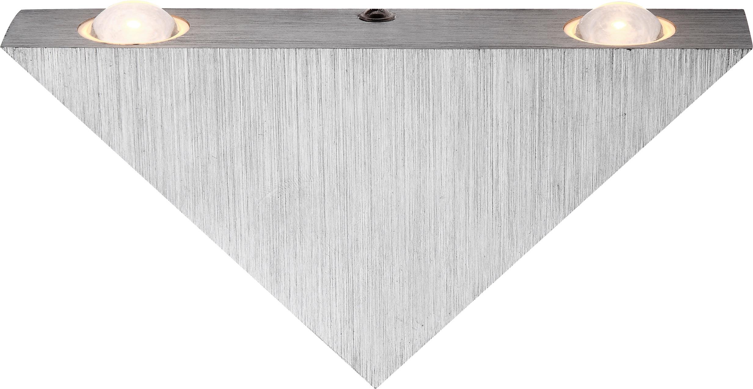 LED-Wandleuchte Gordon in Metallfarben max. 3 Watt - Design, Kunststoff/Metall (16,5/3/9cm) - Globo