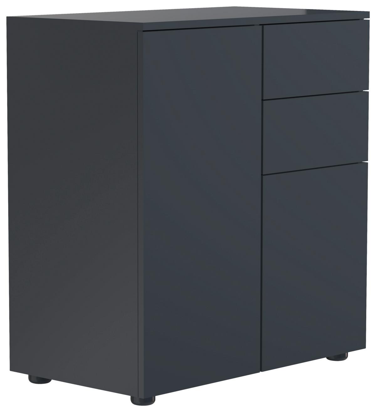 Kommode DALOSA Anthrazit ca. 70x77x39 cm - Anthrazit, MODERN, Holzwerkstoff/Kunststoff (70/77/39cm) - MID.YOU