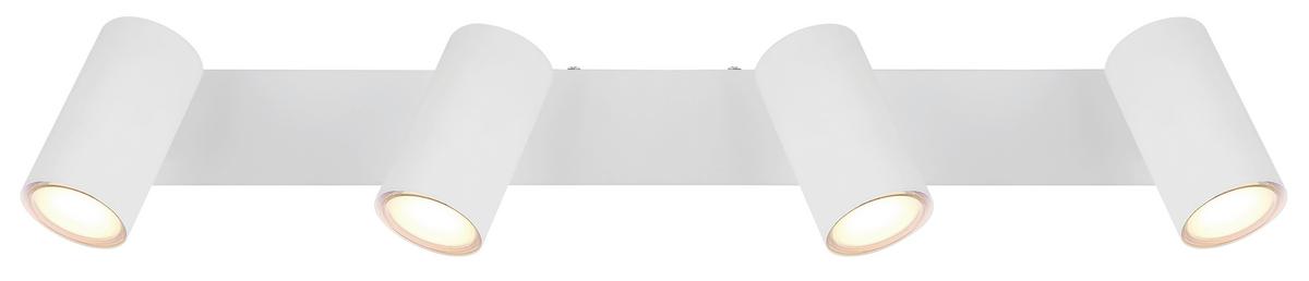 Reflektor Robby - bela, Design, kovina (56/6/12cm) - Globo