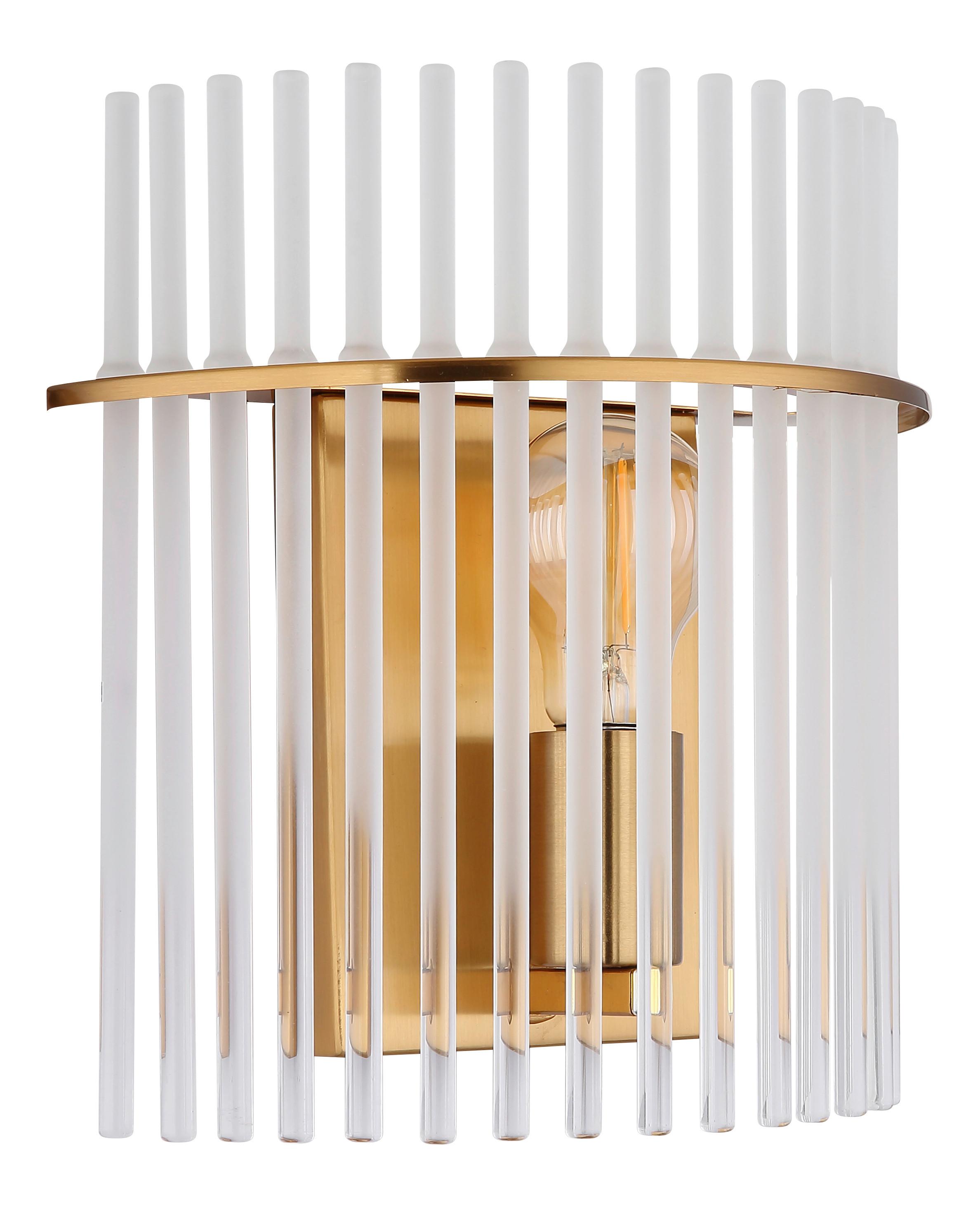 Aplică De Perete Gorley - străveziu/auriu, Konventionell, sticlă/metal (25/12.5/26cm) - Globo