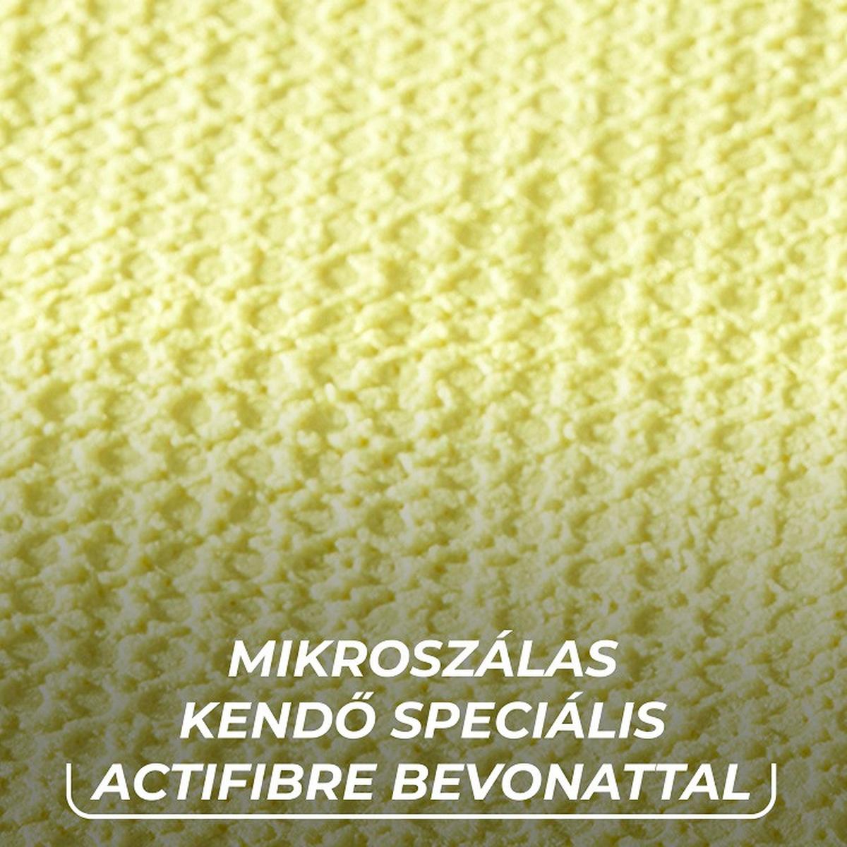 Mikroszálas Kendő Actifibre Pro Glass & Windows - sárga, Basics, műanyag (32/34,5cm) - Vileda