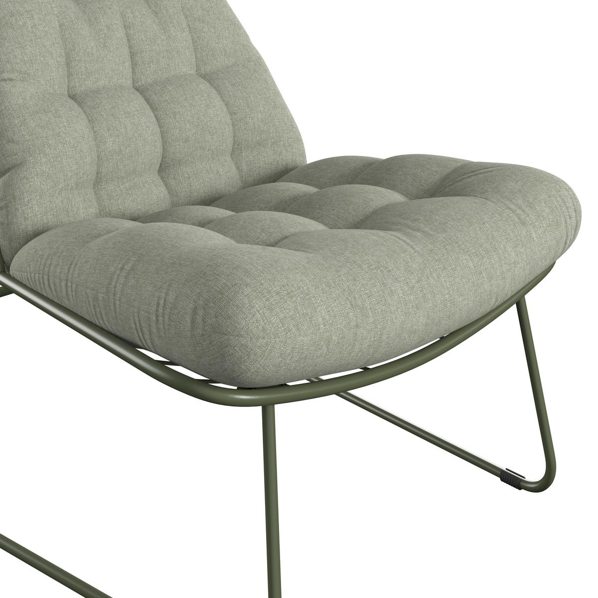 Balkonset Army Grün, 3-teilig - Grün, MODERN, Textil/Metall - Mömax