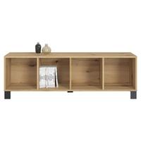 Regal Lugo Eichefarben - Schwarz, Modern, Holzwerkstoff/Kunststoff (135/43,2/34,4cm) - Mömax