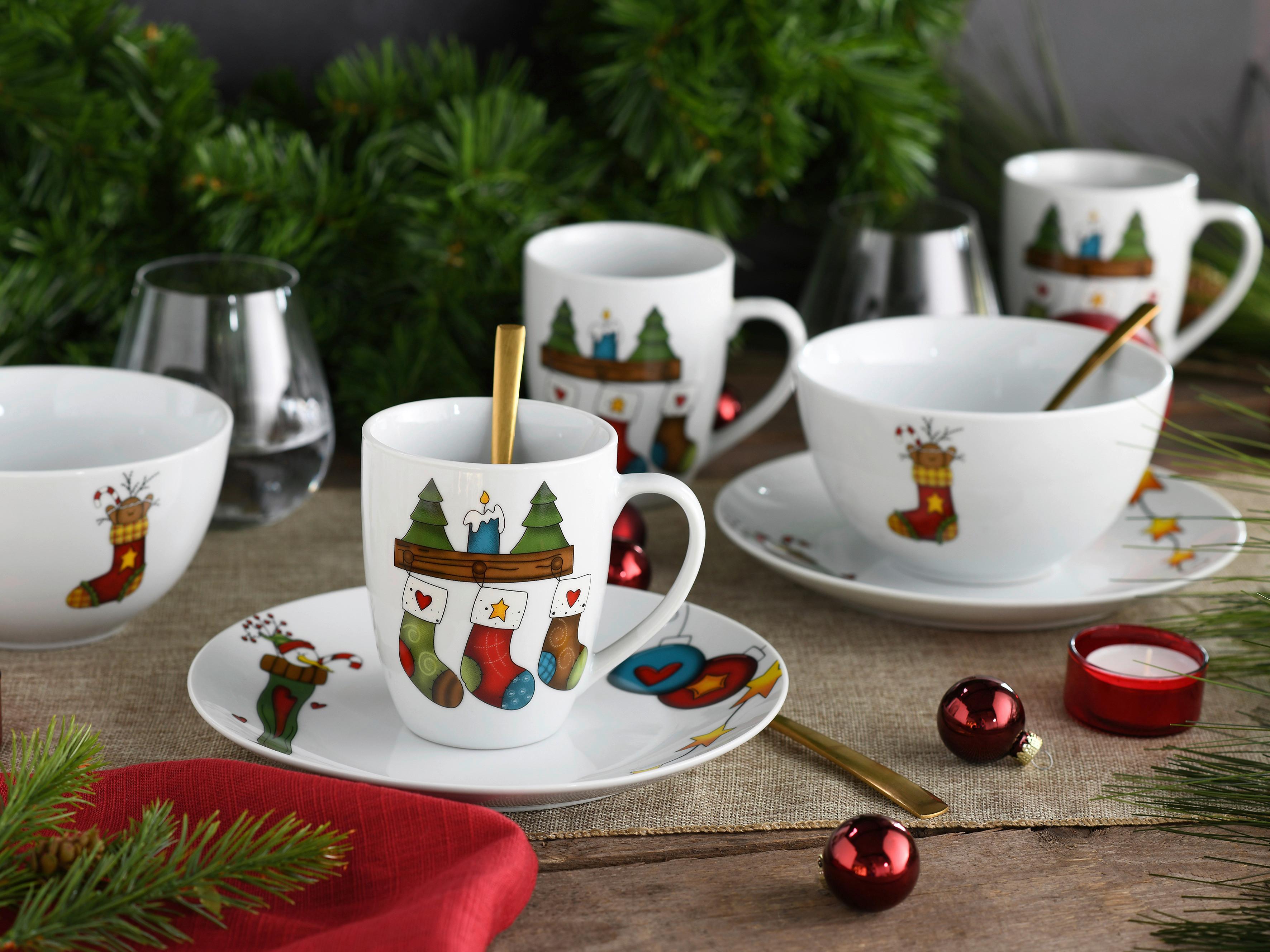 Servis Za Zajtrk Luna Christmas, 12-Delni - Basics, keramika - Creatable