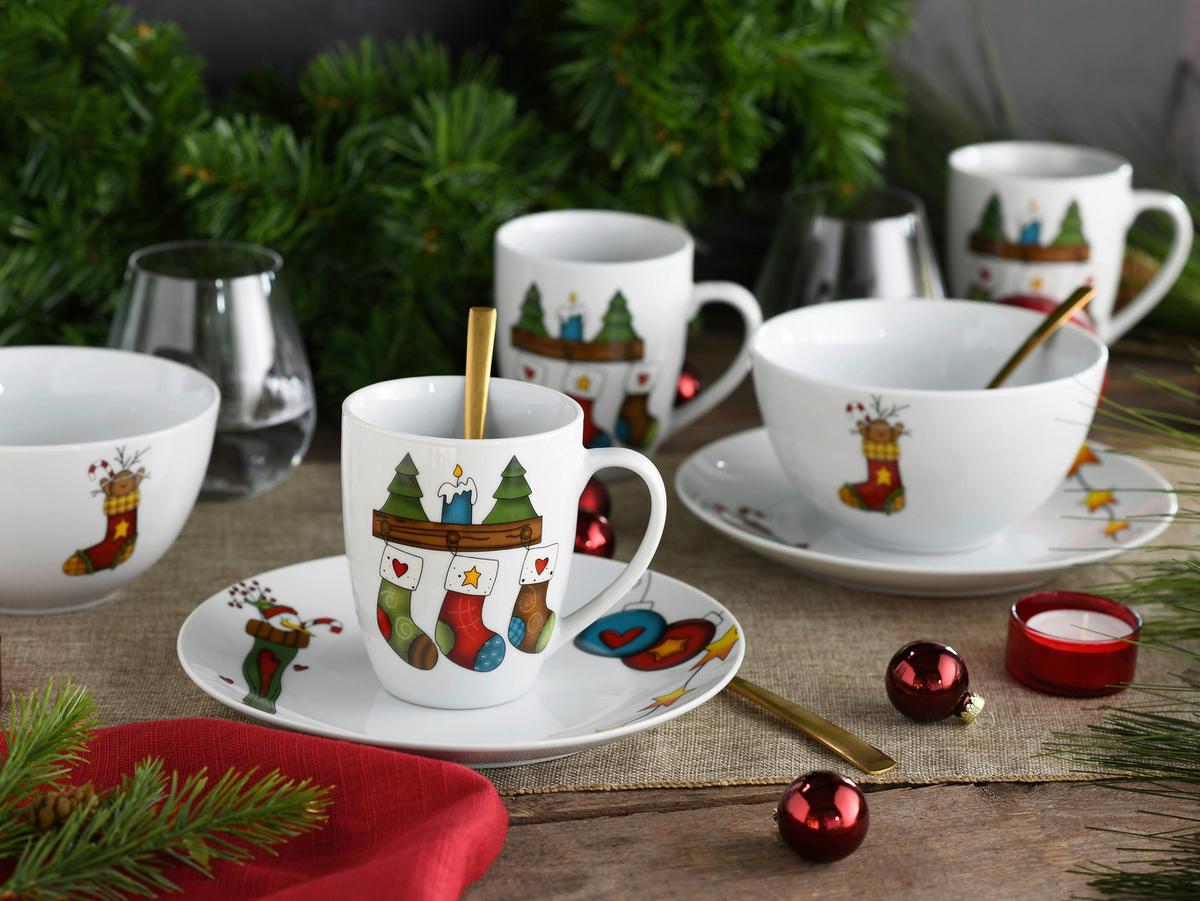 Servis Za Zajtrk Luna Christmas, 12-Delni - Basics, keramika - Creatable