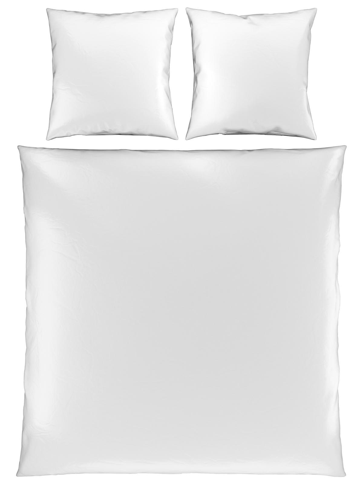 Bettwäsche Alex Uni XXL ca. 200x220cm - Weiß, MODERN, Textil (200/220cm) - Premium Living