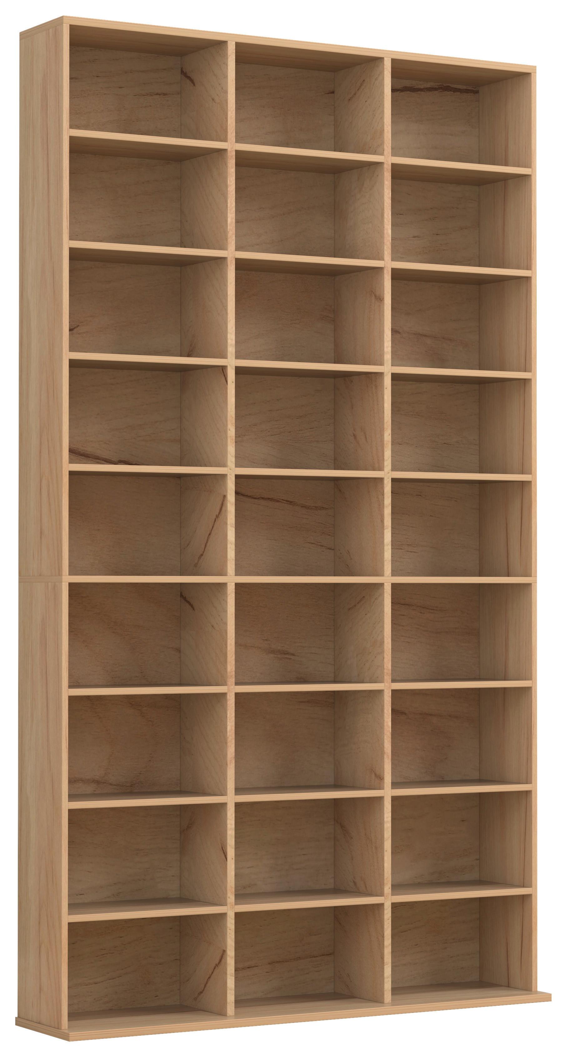 REGAL MEGOSA XL - Honigeiche, Design, Holzwerkstoff (102/181/23cm) - MID.YOU