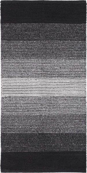 Covor țesut din cârpe Malto 1 - negru, Modern, textil (70/140cm) - Modern Living