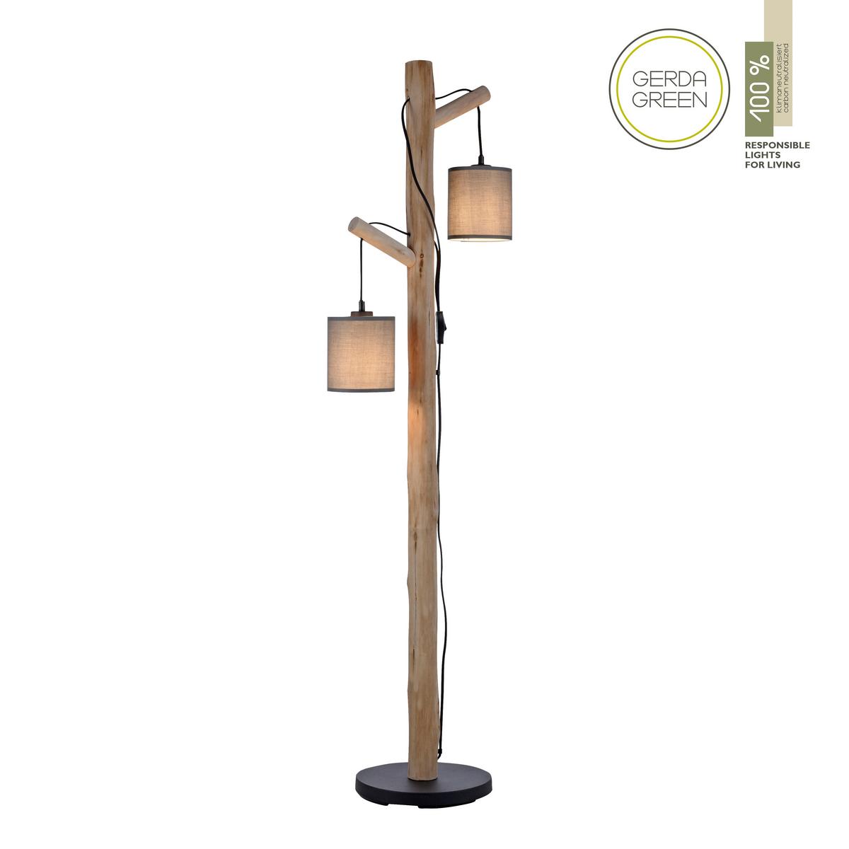 LAMPA STOJĄCA 15785-29 TRIBU - taupe, Natur, tworzywo sztuczne/metal (39/28/150cm)
