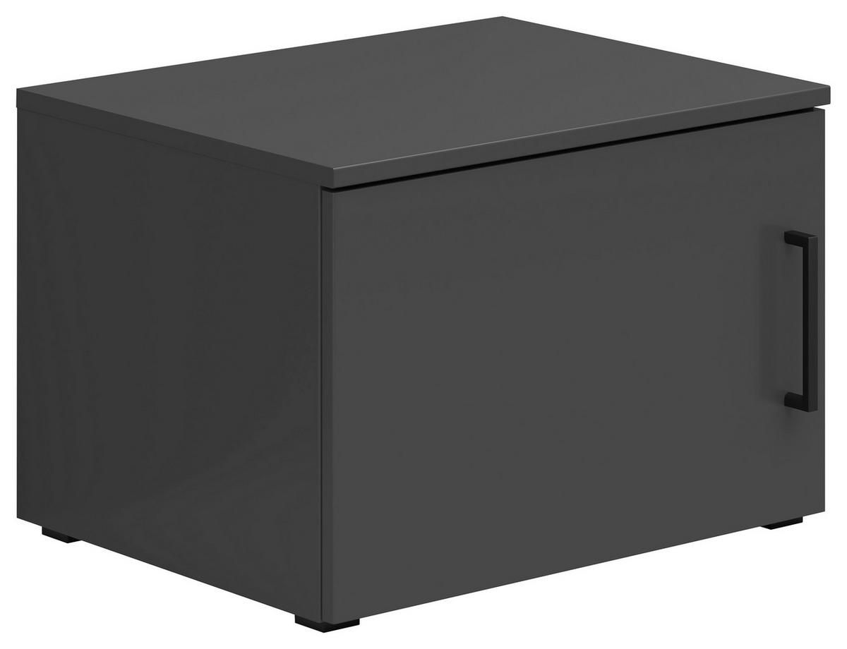 Nastavek Za Omaro Multistauraum - črna/barve grafita, Moderno, umetna masa/leseni material (50/35/40cm) - Premium Living