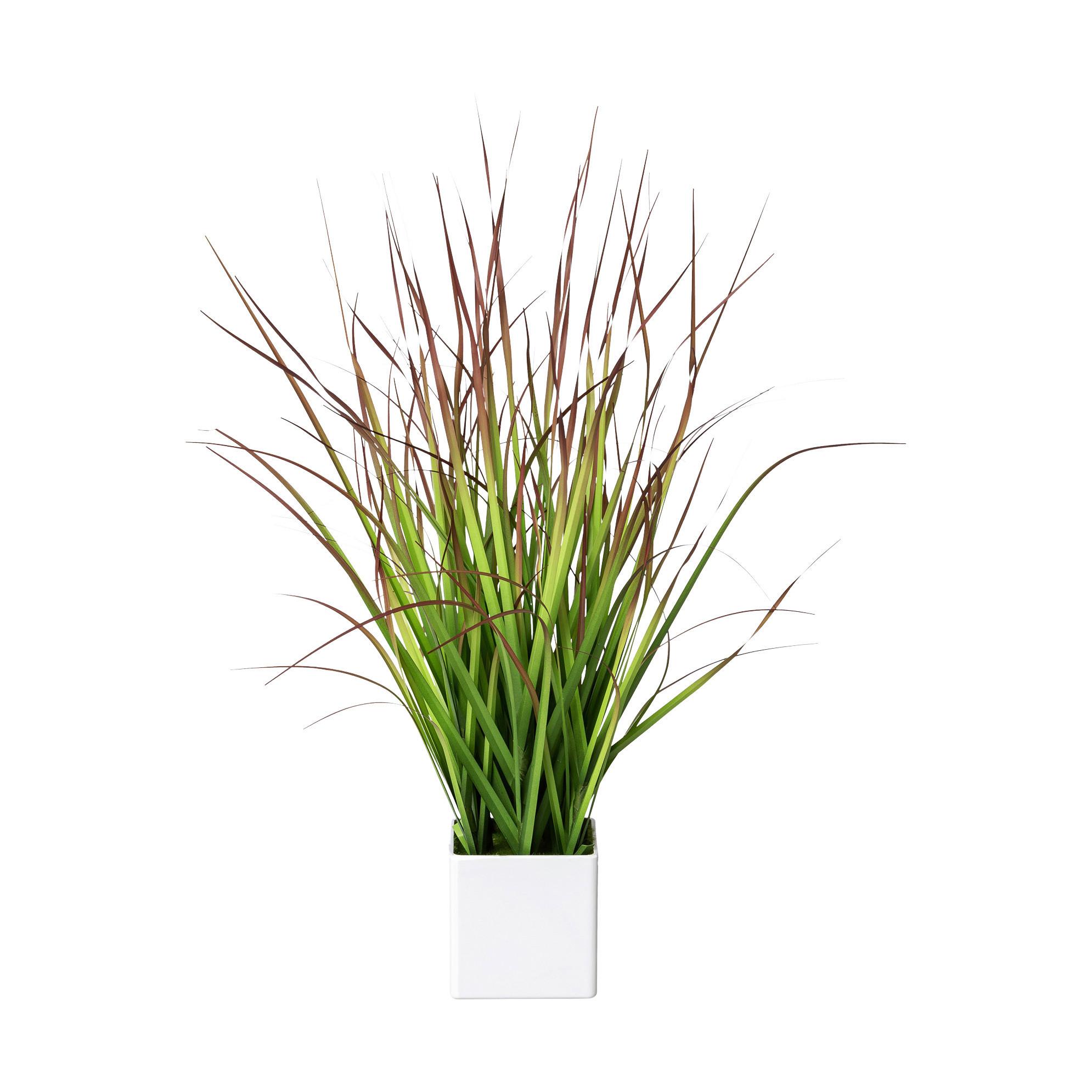 Grasbündel Grün ca. 46cm - Grün, Basics, Kunststoff/Metall (46cm)