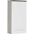 Zgornja Omara Santorin - bela/temno rjava, Konvencionalno, leseni material (40/78/22cm) - premium living