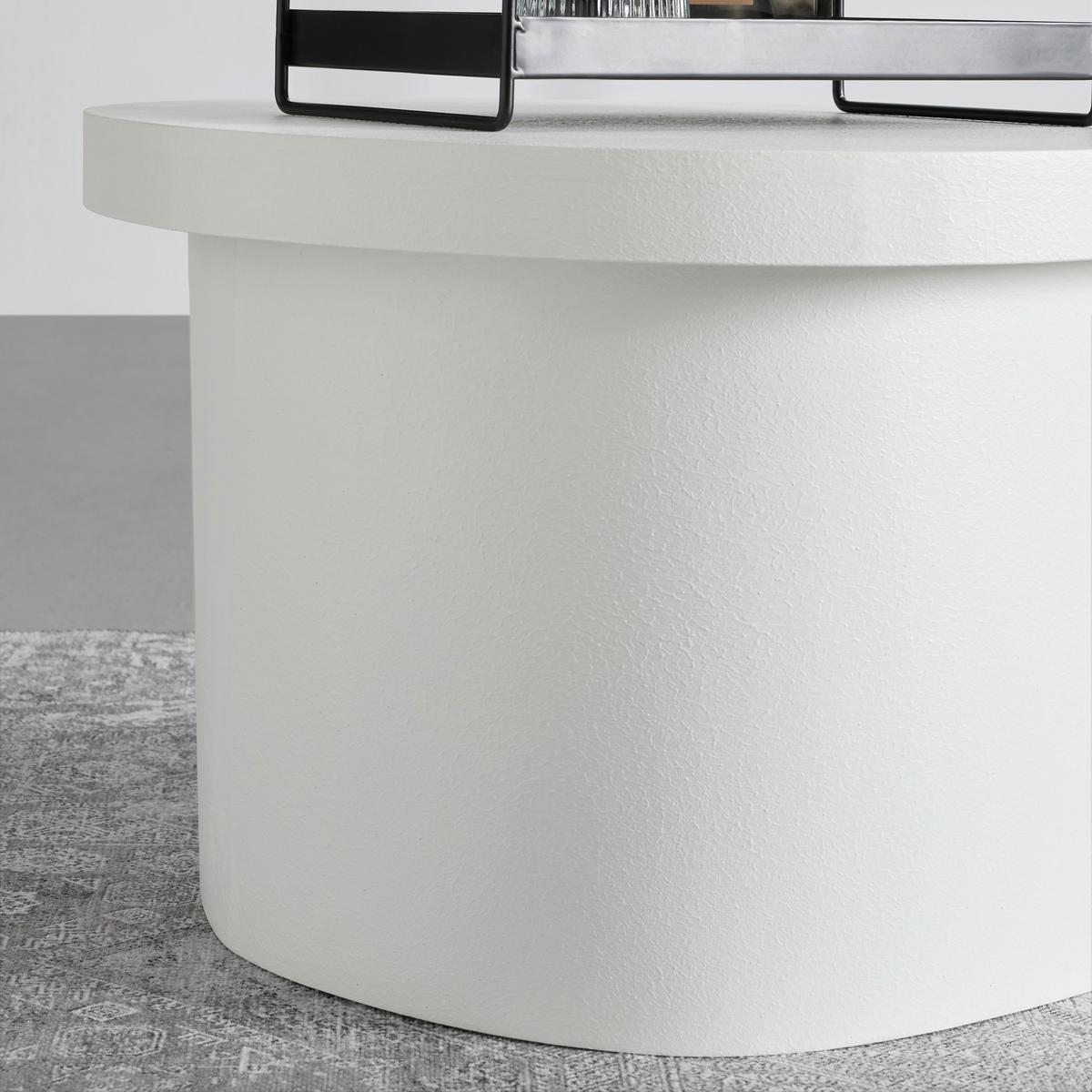ZESTAW STOLIKÓW KAWOWYCH STELLA -TREND- - biały, Romantik / Landhaus, materiał drewnopochodny (60/40/35/40/55/34cm) - Premium Living