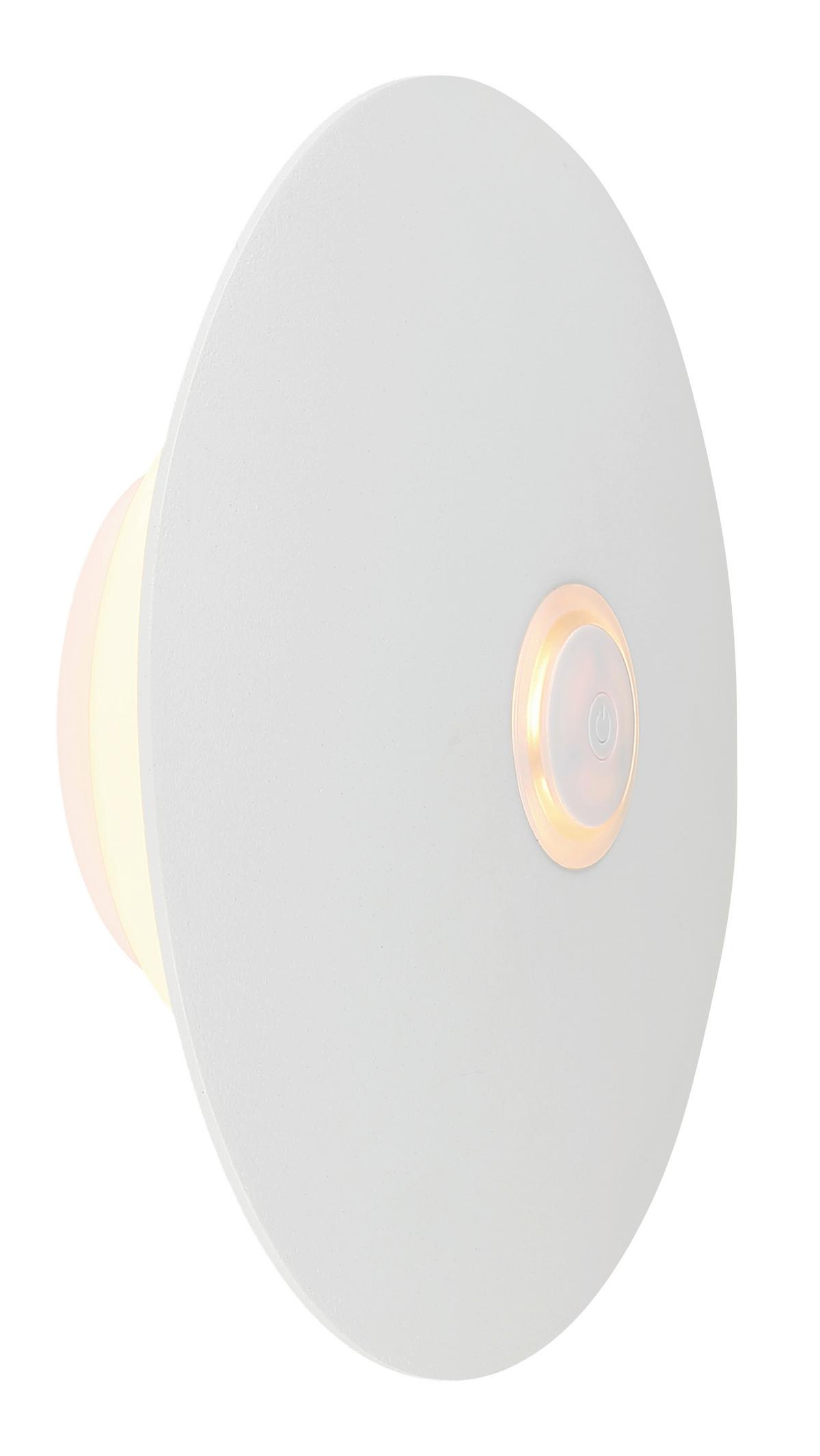 LED-Tischleuchte Kyler Weiß max. 3 Watt - Weiss, Design, Kunststoff/Metall (18/30cm) - Globo