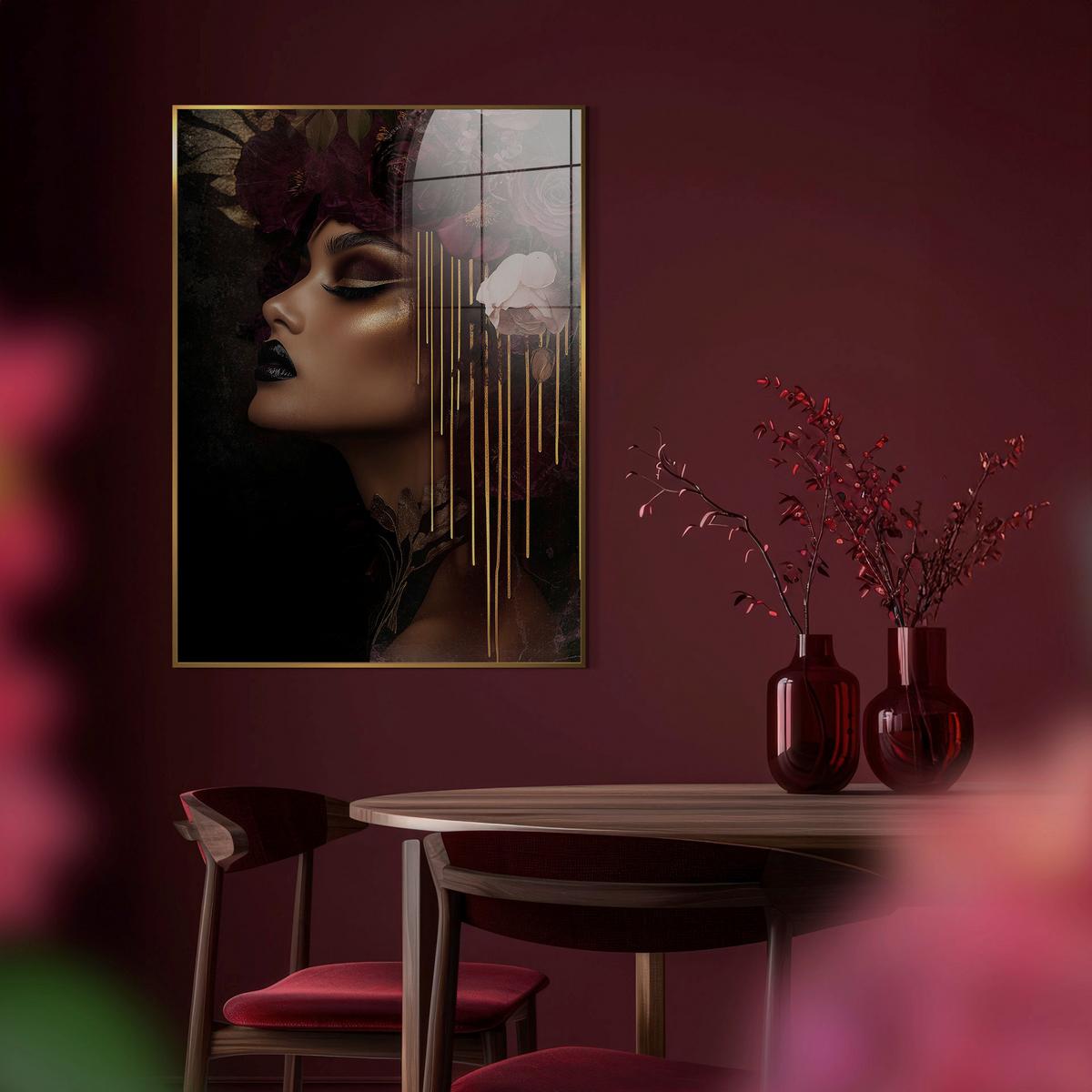 Glasbild Multicolor ca. 80x120cm - Multicolor, Basics, Glas/Holz (80/120cm)