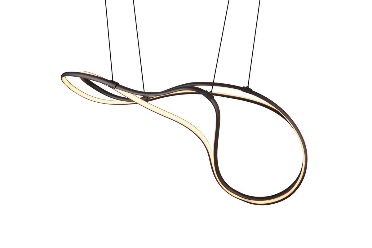 LED-Pendelleuchte Nala in Schwarz max. 57 Watt - Schwarz, Design, Metall (113/24/150cm) - Trio Leuchten