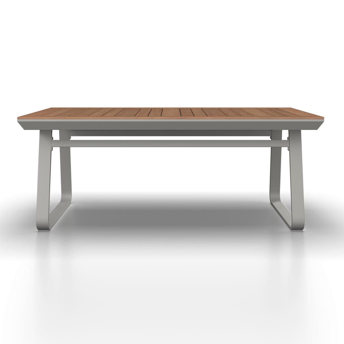 DINING-LOUNGESET EMMA - Creme/Hellgrau, Modern, Holz/Textil (248/318cm) - Bessagi Garden