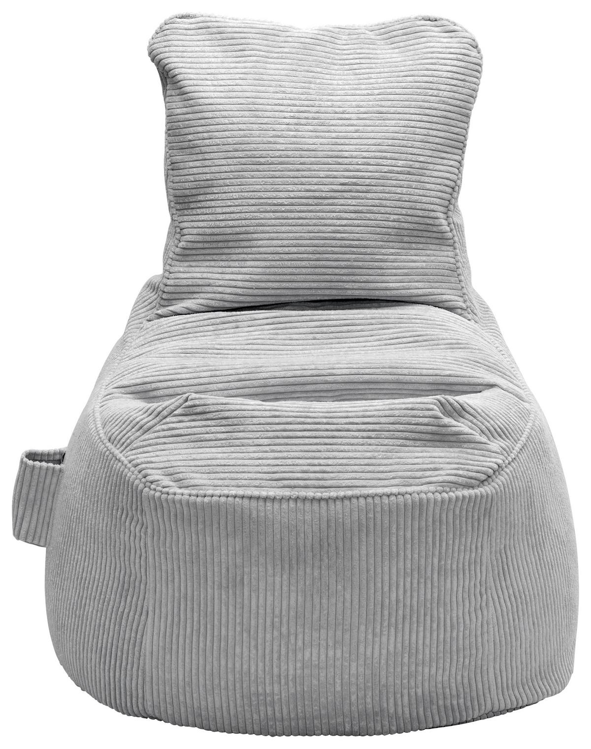 Sitzsack Cortona Cord in Grau - Grau, MODERN, Textil (85/100/85cm) - Mömax