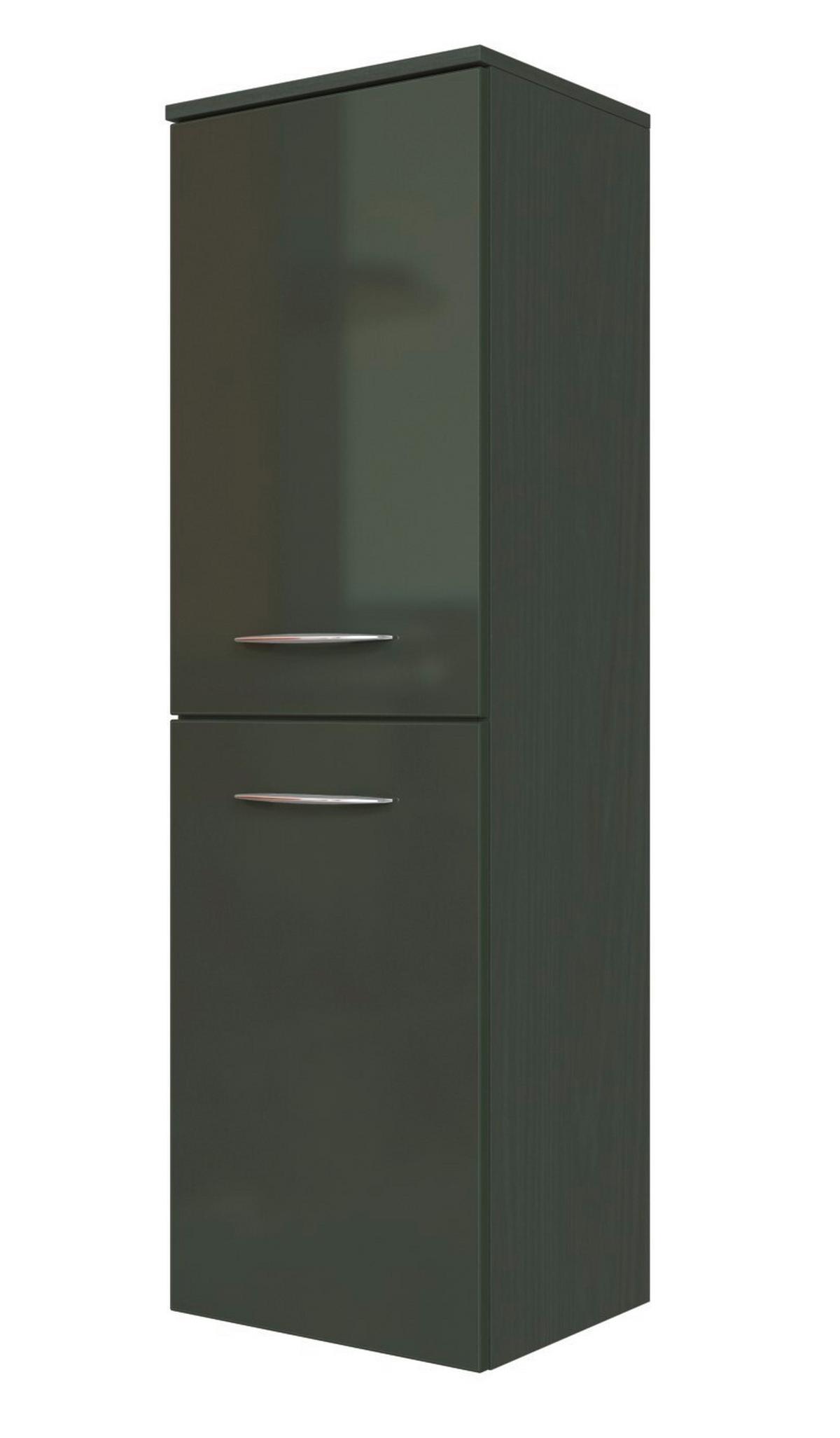 Midischrank Florida in Grau - Chromfarben/Graphitfarben, MODERN, Holzwerkstoff/Metall (40/130/35cm)