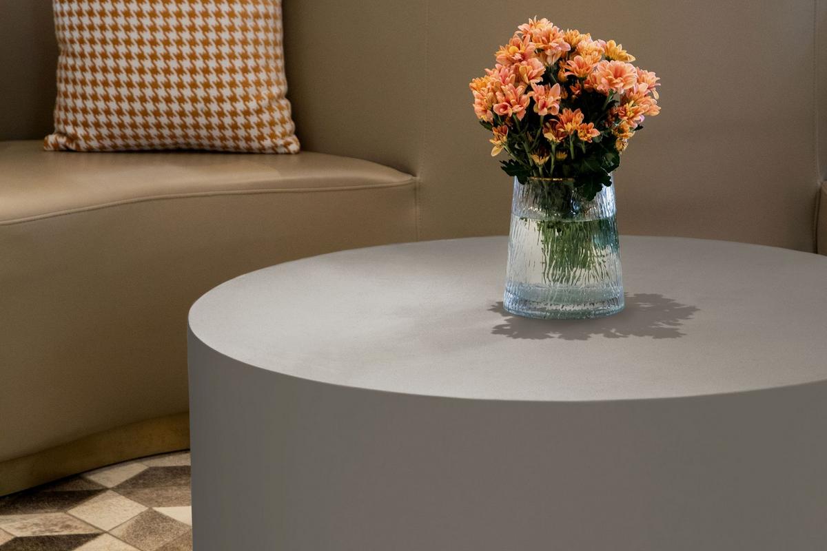 Loungetisch Rome Hellgrau - Hellgrau, KONVENTIONELL, Stein (86/41cm) - Gardenson