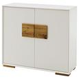 Kommode in Weiß/Eichefarben - Eichefarben/Weiß, MODERN, Holz/Holzwerkstoff (108/95/40cm) - Modern Living Kommode in Weiß/Eichefarben - Eichefarben/Weiß, MODERN, Holz/Holzwerkstoff (108/95/40cm) - Modern Living
