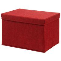 Összehajtható Doboz Cindy - piros, Modern, karton/textil (38/26/24cm) - Mömax