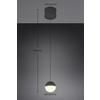 SUSPENSION LED SESTINE - noir/blanc, MODERN, métal/matière synthétique (11/11/150cm) - Mömax