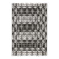 Covor cu țesătură plată Noah - alb/negru, Modern, plastic (160/230cm) - Mömax