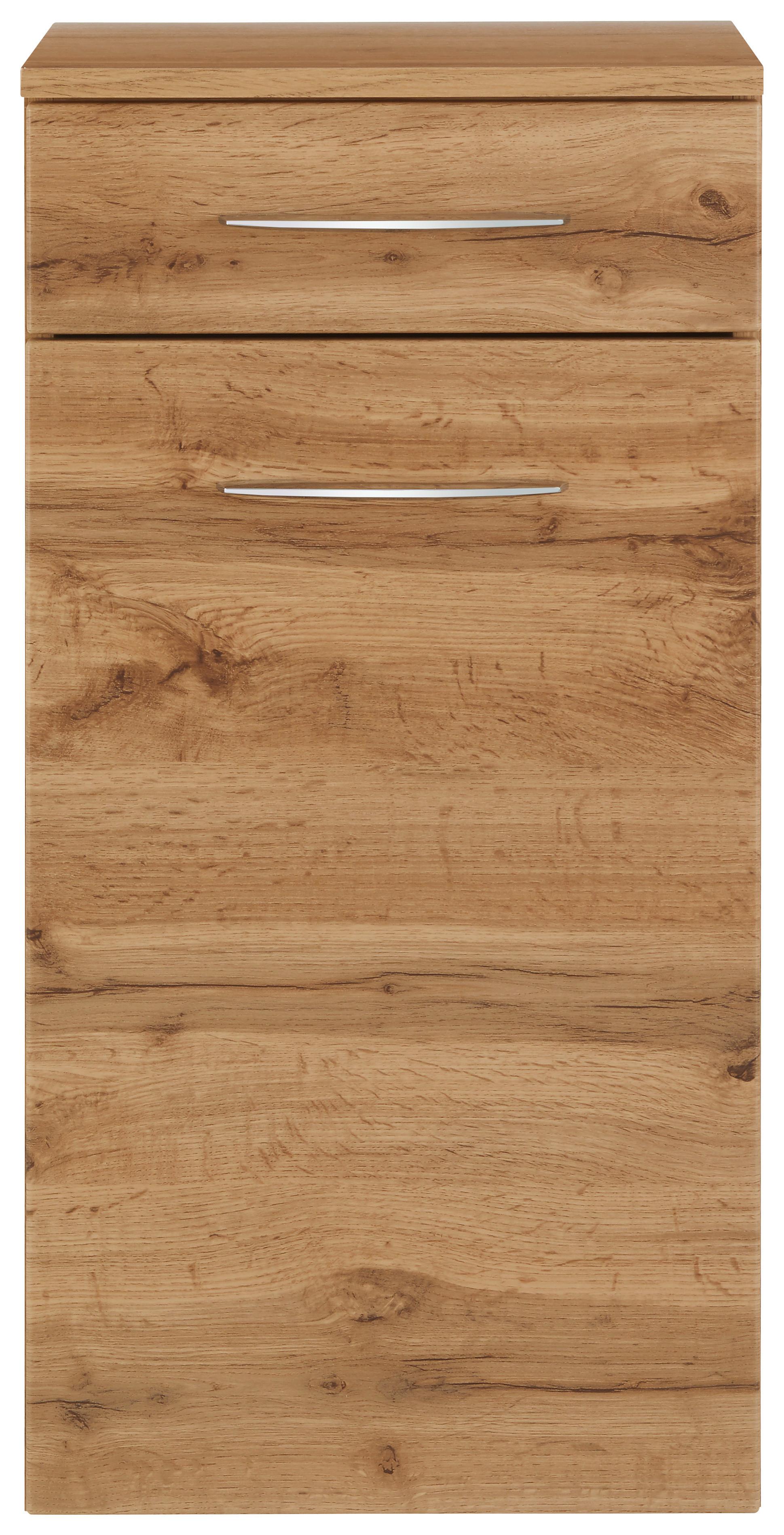 UNDERSKÅP FLORIDA -EXKLUSIV- - kromfärg/svart, Modern, metall/trämaterial (40/79/35cm) - Premium Living