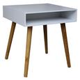 Kisasztal Alina - Tölgyfa/Fehér, modern, Faalapú anyag (45/49/45cm) Kisasztal Alina - Tölgyfa/Fehér, modern, Faalapú anyag (45/49/45cm)