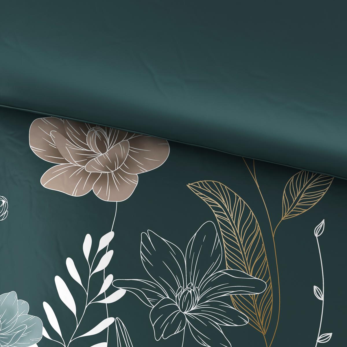 Bettwäscheset Nala - Grün, Romantik / Landhaus, Textil (160/210cm) - Modern Living