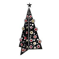 CHOINKA DEKORACYJNA I7031-3268B - czarny, Lifestyle, metal (49,5/78cm) - X-Mas