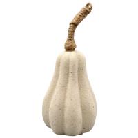 Dekokürbis Cindy Beige - Beige, KONVENTIONELL, Keramik (5,5/12,3cm) - Mömax