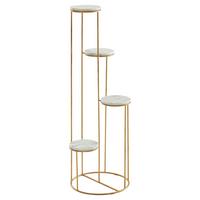 Stojalo Za Rože Wohnling - zlate barve, Design, kovina (37/108/37cm) - MID.YOU